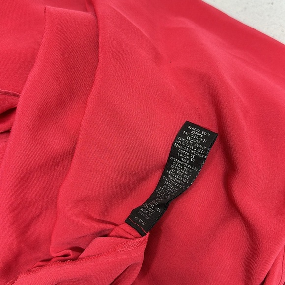 Jill Stuart Dress Maxi Crepe Evening Gown Long Sleeveless Belted Red New 10 - Picture 11 of 11